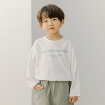 바브키즈 아동용 영문 나염 티셔츠