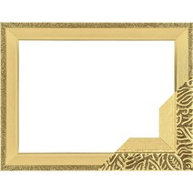 누니액자 고급형 우드 슬림 앤틱 패브릭형 보석 십자수 액자 40 x 40 cm SF07, 퓨어골드