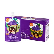 아침에주스 서울우유 미니 포도 주스, 10개, 100ml