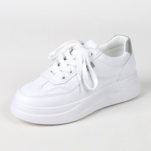 멜팅나인 여성용 오버솔 화이트 스니커즈 LV0053