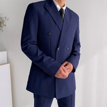 머시따 남성용 하이 클래식 더블 블레이져