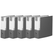 A4 합지 D링 7CM 바인더 3공 BR937, 회색, 5개