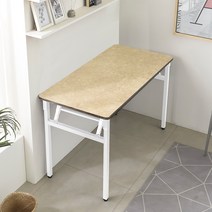 다다재 접이식 다용도 테이블 800 x 450 mm, 화이트다리 + 대리석