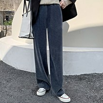 패션풀 여성용 머스티 밴딩 도톰 코듀로이 와이드 팬츠 25097