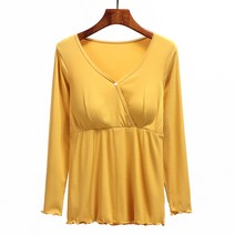 마켓에이 사선 버튼 홈 수유복 티