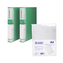 현풍칼라링화일 60매 2p + L홀더 10p, 녹색(화일), 1개