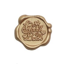 미화부장 완제품 실링 왁스 씰링 왁스 씰왁스 청첩장, 10개, 09 good luck 브론즈