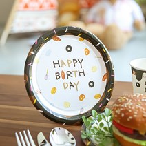 파티해 요리사 생일 파티접시 18cm, 10개입, 5개