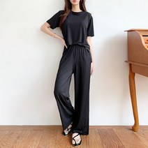 잘빠진 편안한 착용감 반팔 상하의 세트