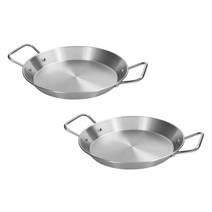 키친아트 올 스테인레스 빠에야팬, 22cm, 2개