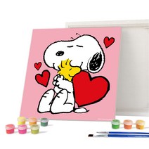 아이러브페인팅 피너츠 DIY PAINTING 20 x 20 cm, 러브앤허그