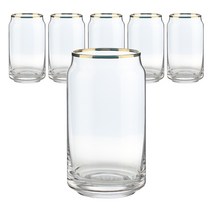 삼호유리 캔 글라스 475ml, 골드, 6개