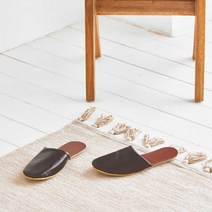 빌리 모던 가죽 실내화, 와인브라운