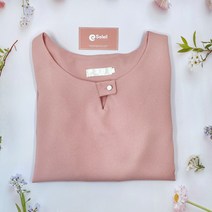솔레일 피오니 포인트 진주 반팔 쉬폰 블라우스