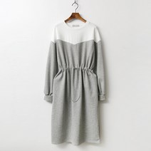 G.배색 스트링 임산부 원피스