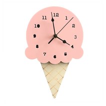 센스라이프 아이스크림 벽시계, 핑크