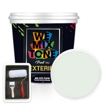 WEMIXTONE 외부용 EXTERIOR 페인트 3L + 붓 + 로울러 + 트레이 세트, WMT0291P01(페인트)