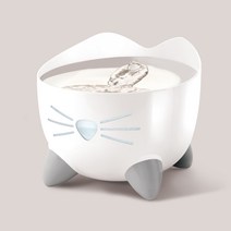 하겐 고양이 캣잇 PIXI 정수기 2.5L, 화이트 + 스테인리스(상단), 44720-KC/43720