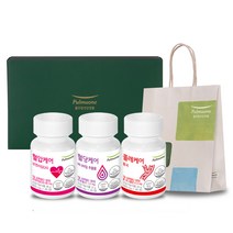 풀무원건강생활 개인맞춤영양 혈관관리 혈당 12g + 혈압 36g + 콜레 24g + 쇼핑백 선물세트, 150정, 1개