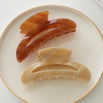 로시끌레르 콤브패턴 반달 헤어집게핀 A TYPE 2종 세트