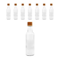 투명원형 오일병 소캡골드캡, 8개, 180ml
