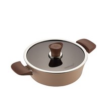 해피콜 이든 IH 전골냄비, 24cm, 아몬드 베이지