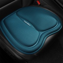 FunLiving Car31 사계절 아이스실크 자동차시트 쿠션 앞좌석, 에메랄드 블루, 1개