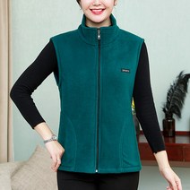 마켓A 여성용 심플 후리스 조끼