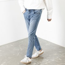 패션빅비고 남성용 빅사이즈 스판 히든밴딩 워싱 데님팬츠