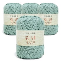 쎄비 린넨 VIP 뜨개실 4p, 14 연민트, 95m