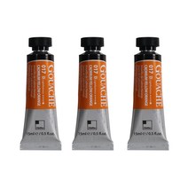 신한화구 전문가 과슈 3p 카드뮴 옐로 오렌지, 15ml, 1색