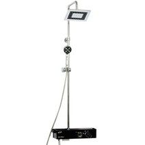 수전일체 선반형 해바라기 샤워기 블랙 SH-3500, 1세트