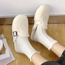 라블 여성용 뽀글이 털 버켄 슬리퍼