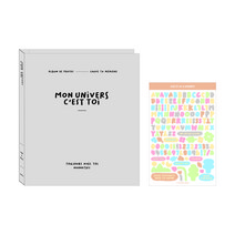 워너디스 플레인 접착식 앨범 + 데코 스티커, 25매, 06 밀크 그레이