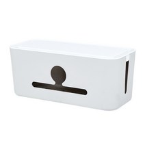 스타 클립 케이블 정리박스 04 그레이 화이트, 1개