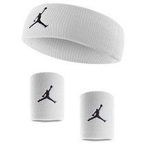 조던 헤어 + 손목 밴드 2p 세트, 화이트