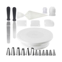 이홈베이킹 케이크 만들기 도구 돌림판 스파츌라 21종 세트, 1세트