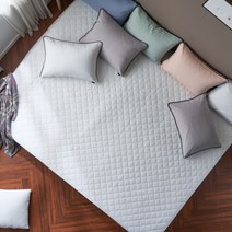 패브릭아트 마리안느 마이크로 모달 누빔 패밀리 패드, 화이트