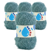 쎄비 촉촉 수세미 뜨개실 4p, 77 밝은 터키 블루, 345m