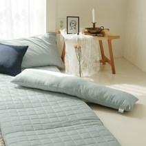 바자르 게스트 순면 바디필로우 + 솜포함, 민트그레이
