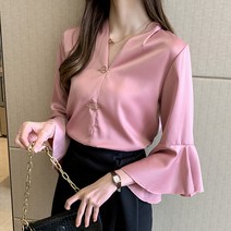 루나걸 리즈논 브이 블라우스
