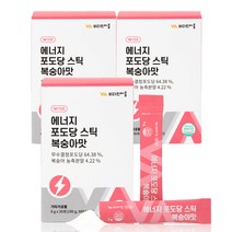 비타민마을 에너지 포도당 스틱 복숭아맛 30p, 3개, 180g