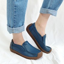 여성용 나들이 가죽 로퍼