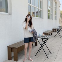 노이프 여성용 반팔 가오리티셔츠 T6844K14