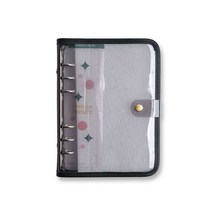 플레픽 트윙클 6공 바인더 북커버 A6, 블랙, 1개