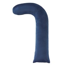 베드앤데코 소프트 극세사 지팡이 바디필로우 솜포함, 네이비