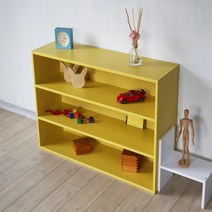 양지가구 교구 1000 책장, 개나리, 3단