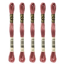 브랜드얀 DMC 25번 면사 자수실 5p, 223번, 8m