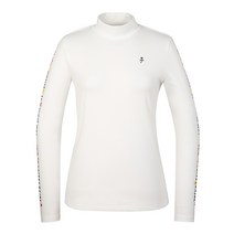 까스텔바작 여성용 기모 소매 레터링 베이스레이어 티셔츠 BGAWTL701