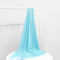 나비손길 두툼한 컬러 쉬폰 원단, 65에메랄드블루